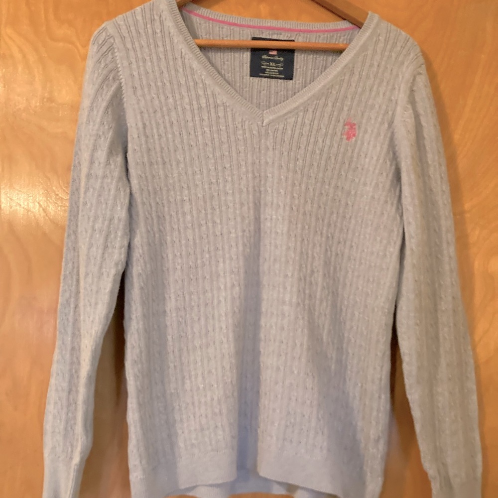 Gray US Polo Association Sweater, sz XL
